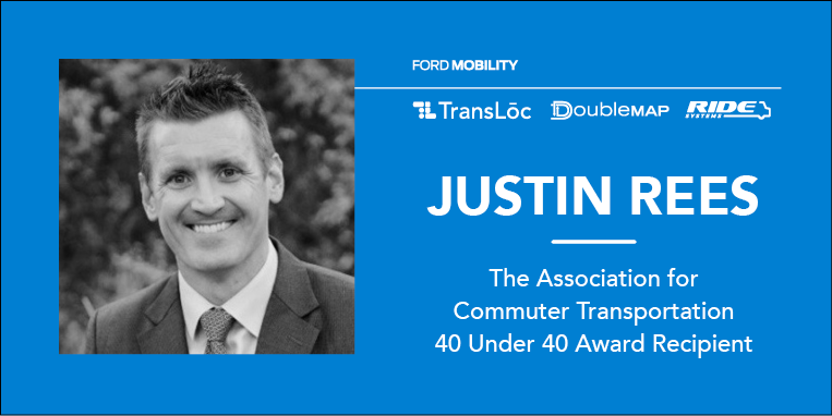 Justin Rees Association for Commuter Transportation 40 Under 40 Award Recipient