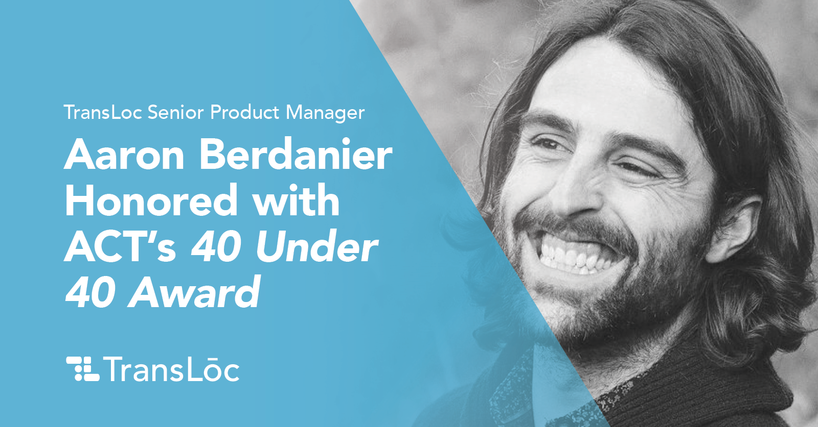 Aaron Berdanier Honored with ACT's 40 Under 40 Award
