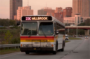 Public bus 23C Millbrook on its daily route