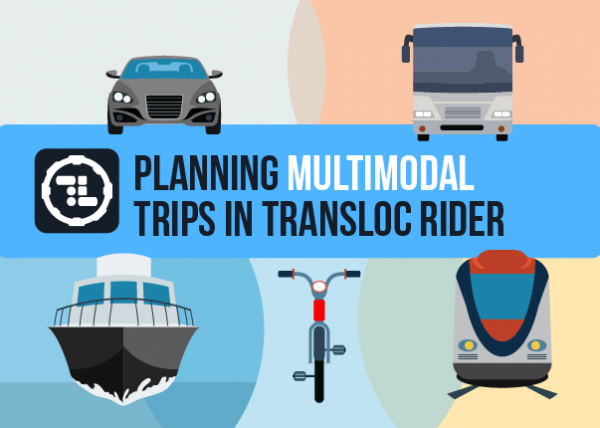 Planning Multimodal trips in transloc rider