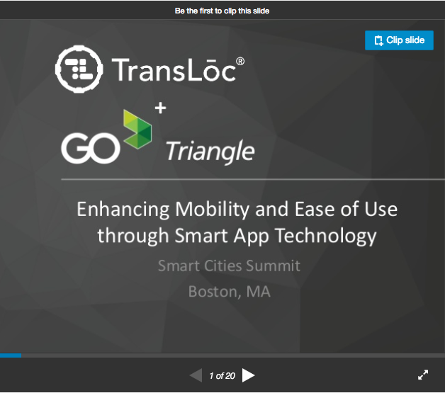 TransLoc Smart Cities enhancing mobility