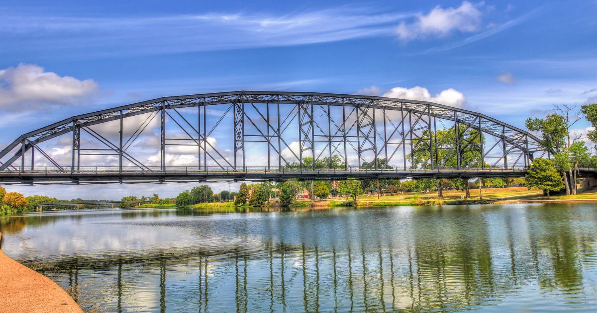 view of a bridge in Waco Texas