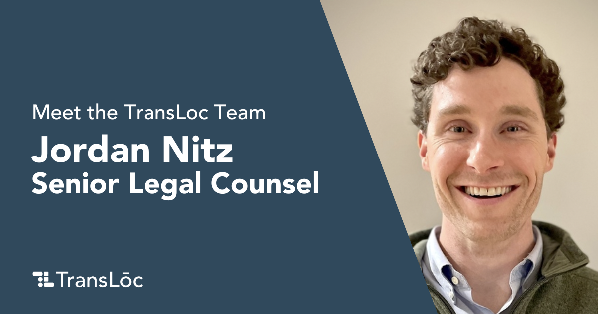 Jordan Nitz, TransLoc Senior Legal Counsel