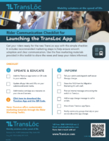 TransLoc App Marketing Checklist